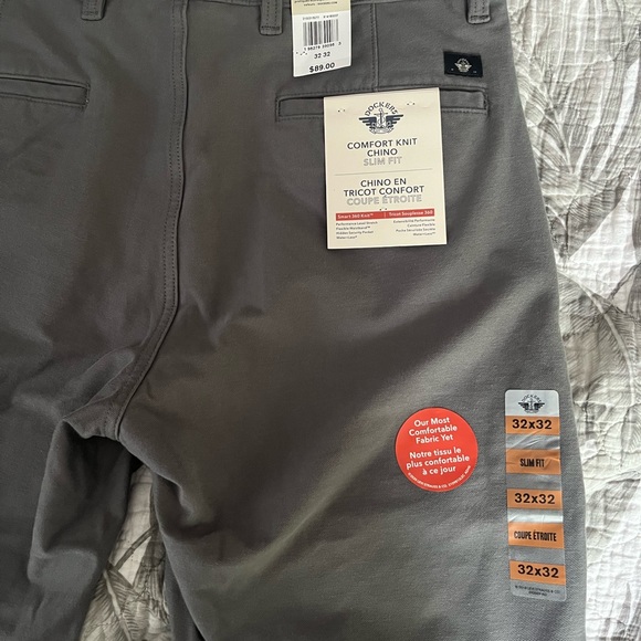 Dockers grey chino slim fit pants 32x32 - Picture 1 of 4